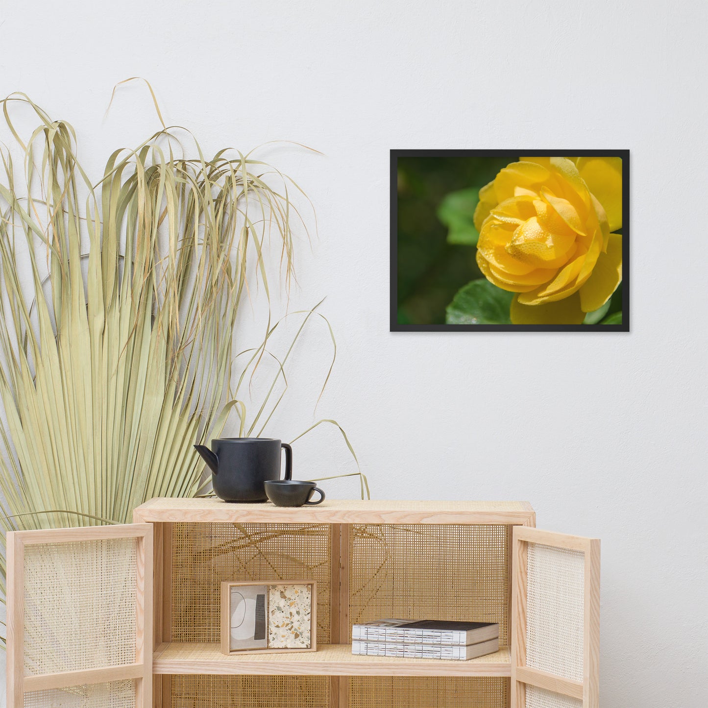 Friendship Rose Floral Nature Photo Framed Wall Art Print