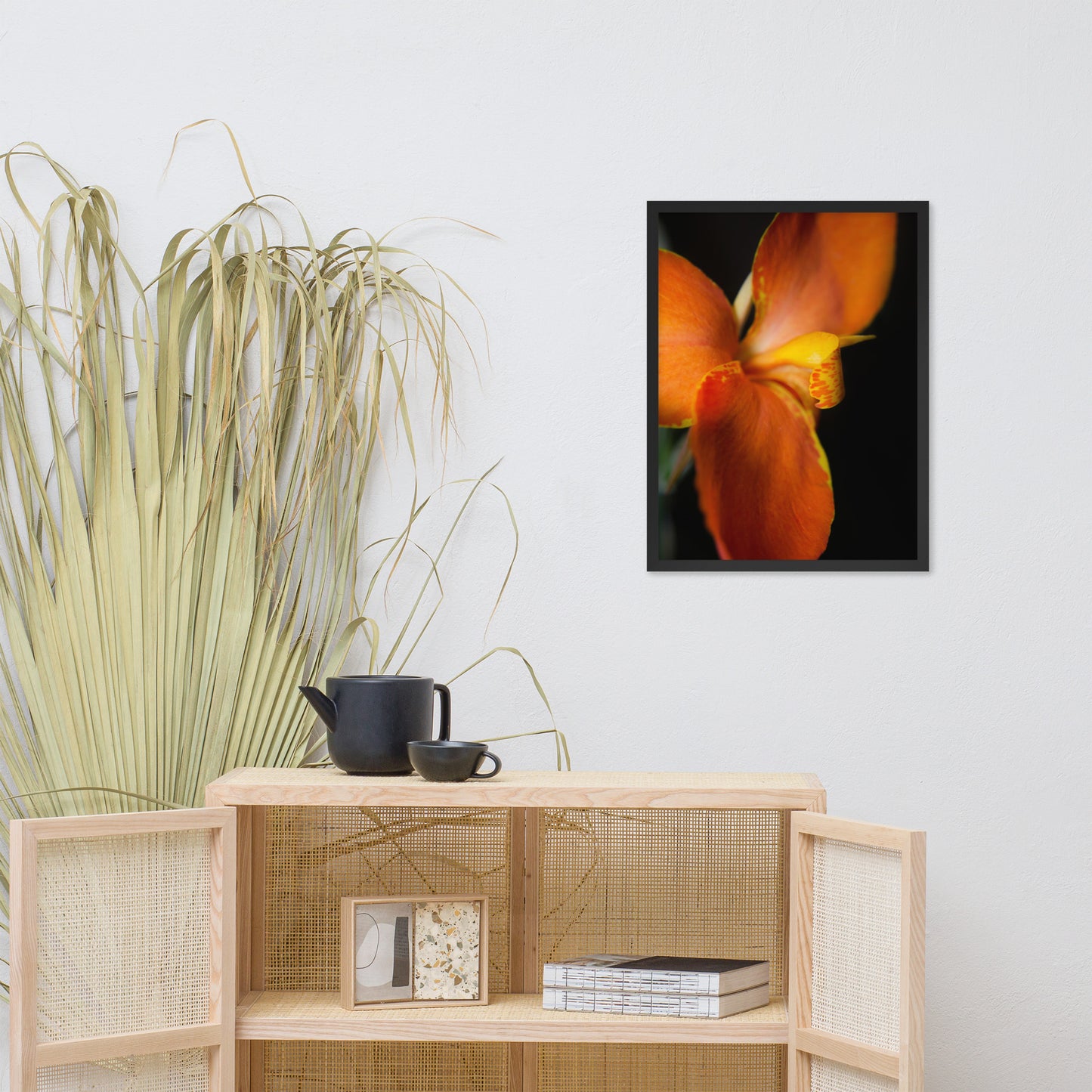Orange Canna at Longwood Gardens Floral Nature Photo Framed Wall Art Print