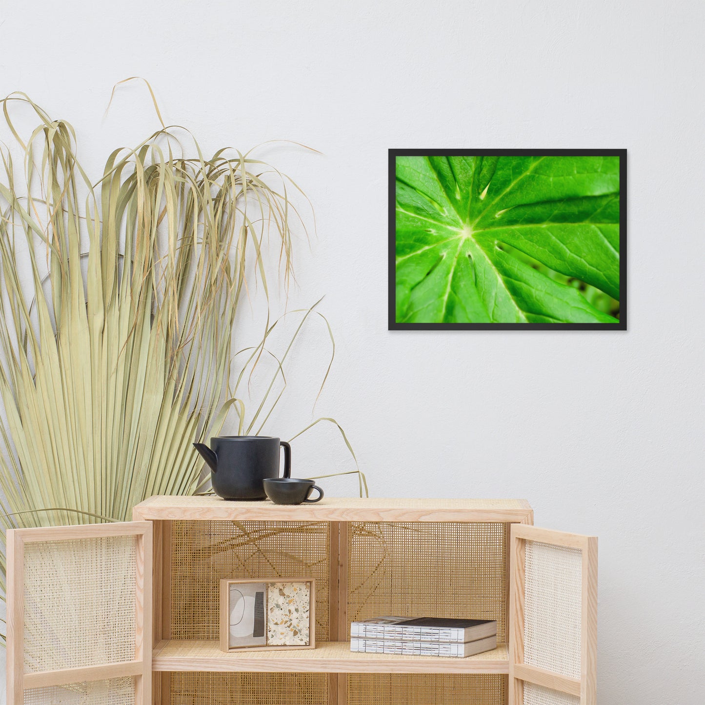 Peaceful Greenery Botanical Nature Photo Framed Wall Art Print