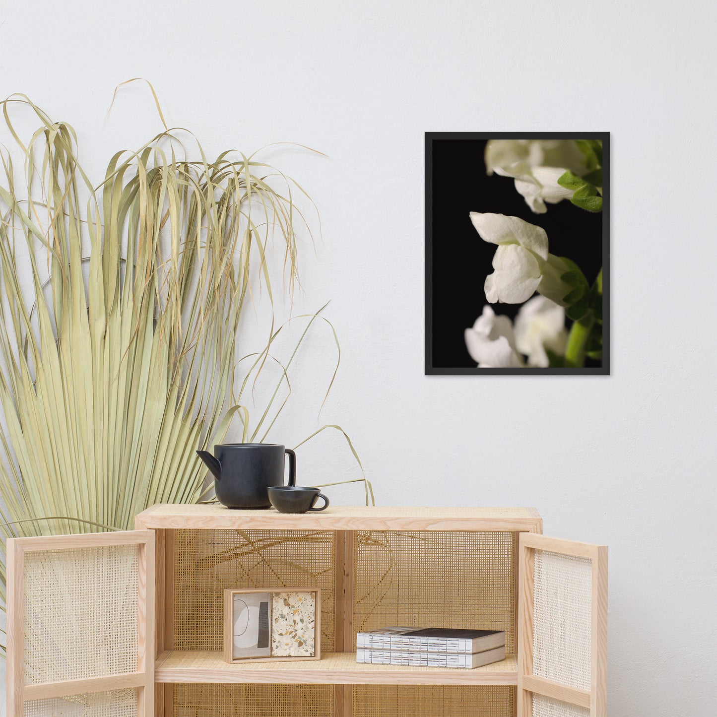 Single Snapdragon Bloom Floral Nature Photo Framed Wall Art Print