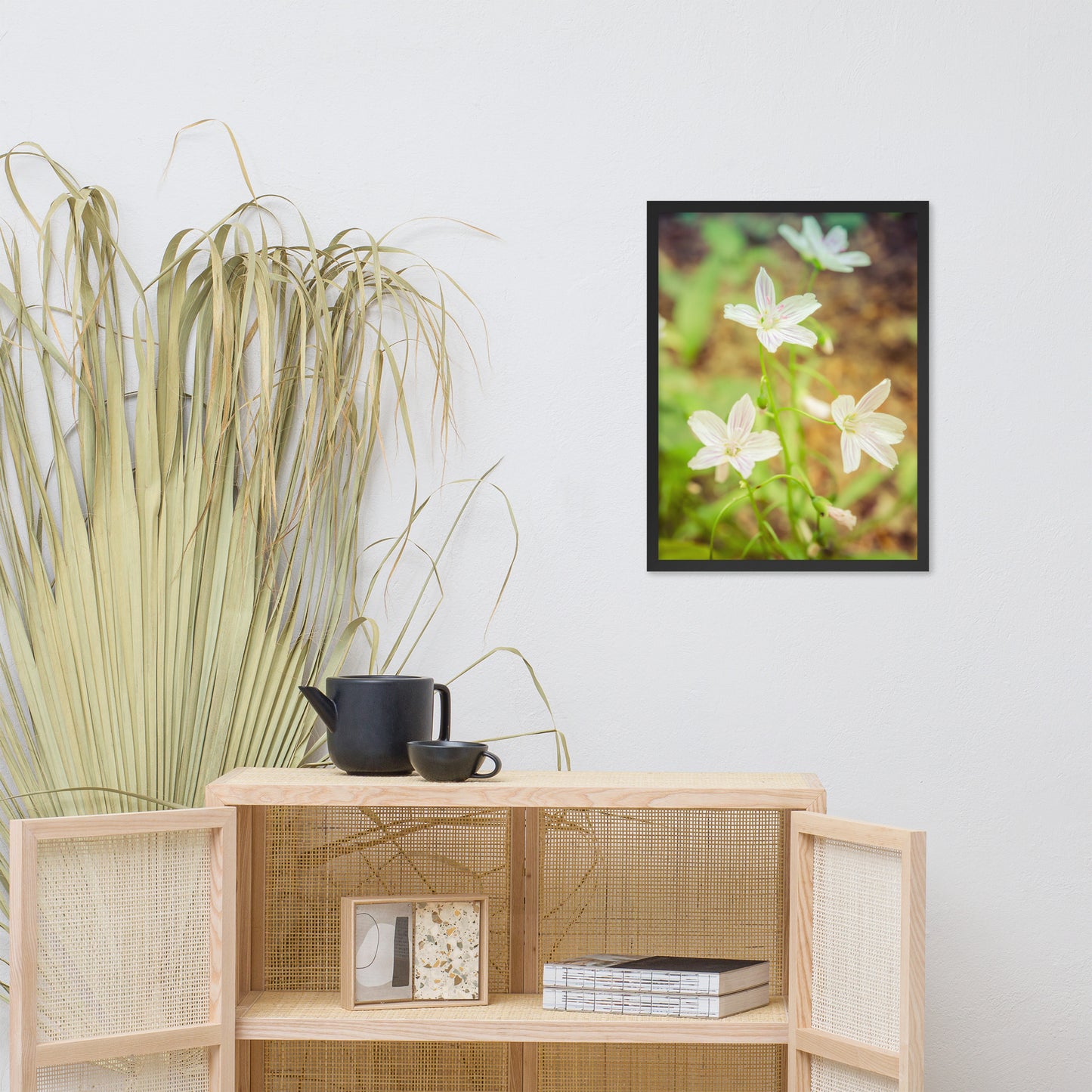 Tranquil Carolina Spring Beauty Floral Nature Photo Framed Wall Art Print