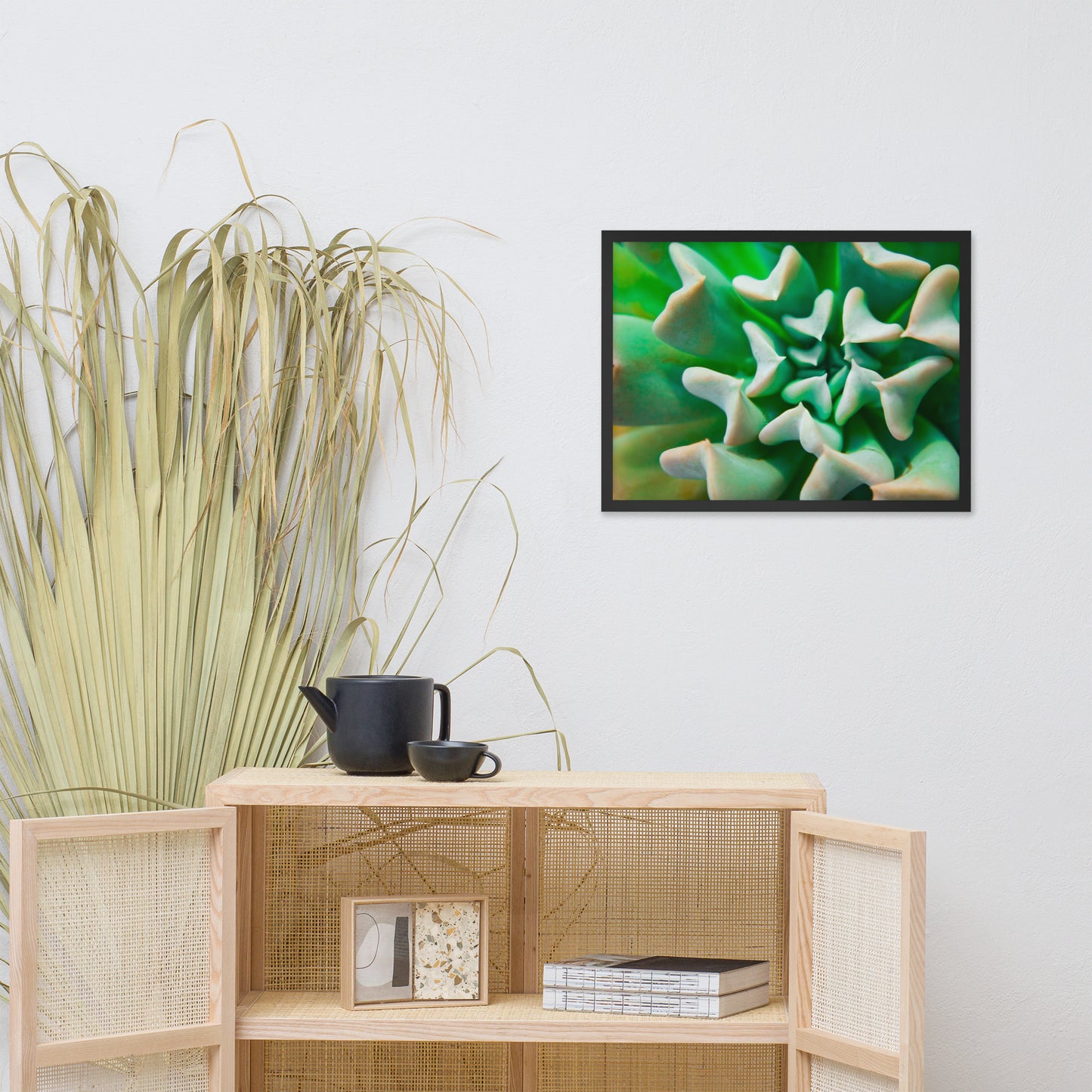 Succulent Botanical Nature Photo Framed Wall Art Print