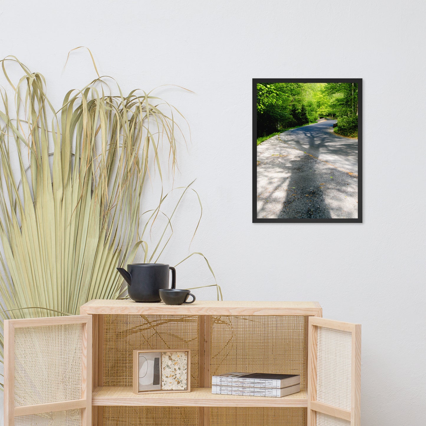 Summer Shadows Botanical Nature Photo Framed Wall Art Print
