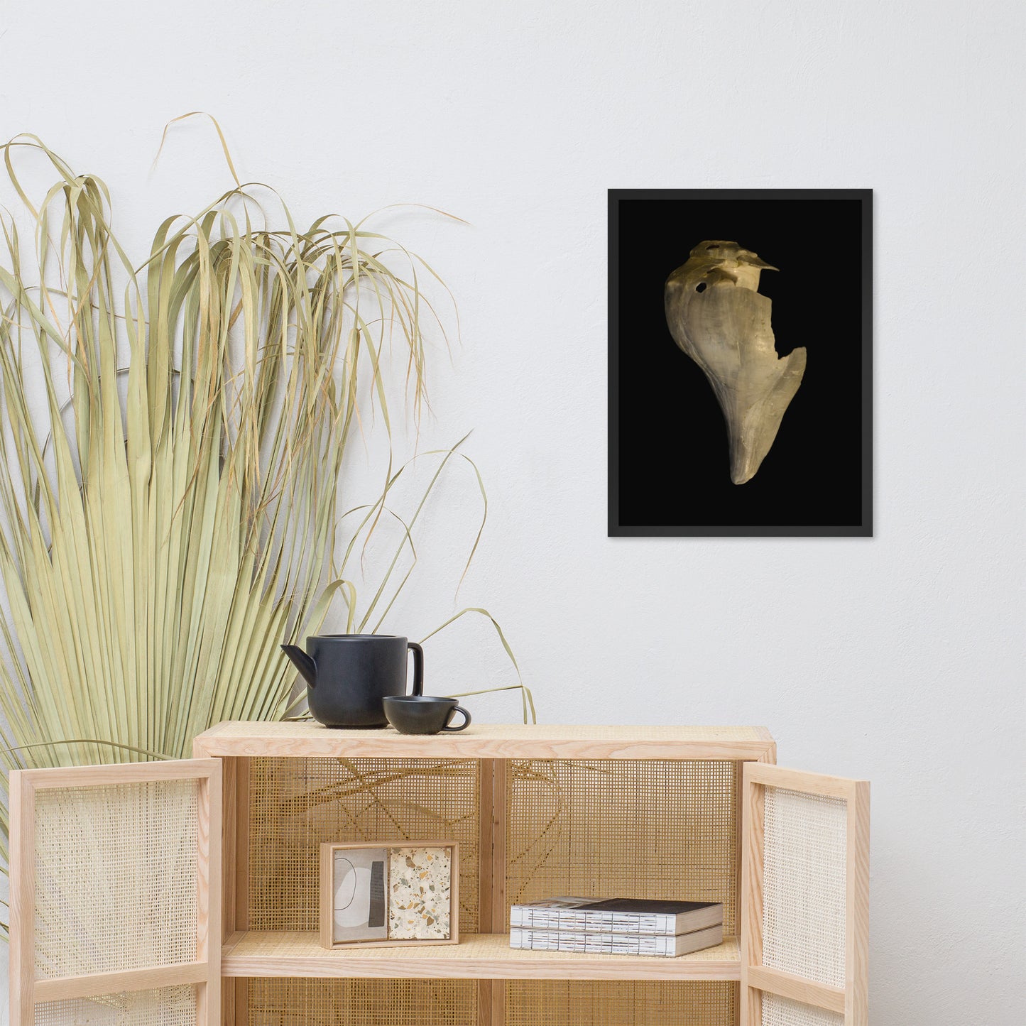 State of Erosion Image 7 Whelk Shell Coastal Nature Photo Framed Wall Art Print