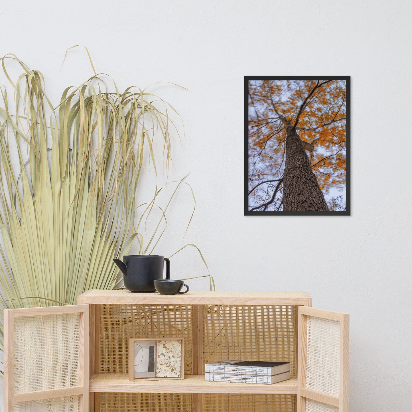 Wind in the Trees Botanical Nature Photo Framed Wall Art Print