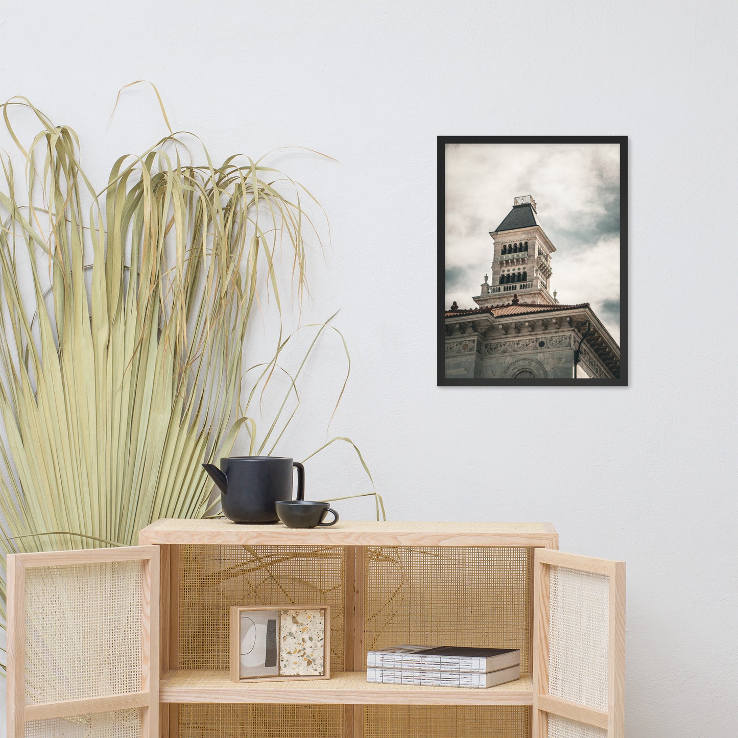 Bell Tower on Tomochichi Federal Building Savannah Ga Framed Wall Art Print