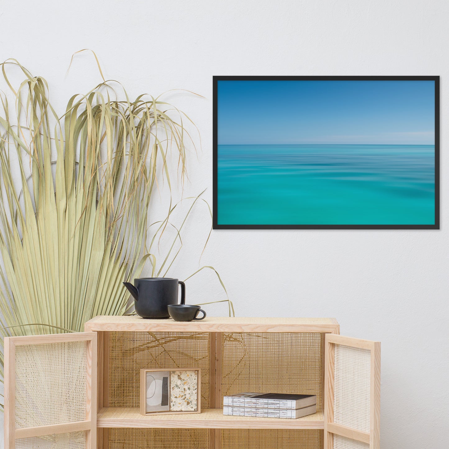 Colors of the Tropical Sea Abstract Coastal Landscape Photo Framed Wall Art Print