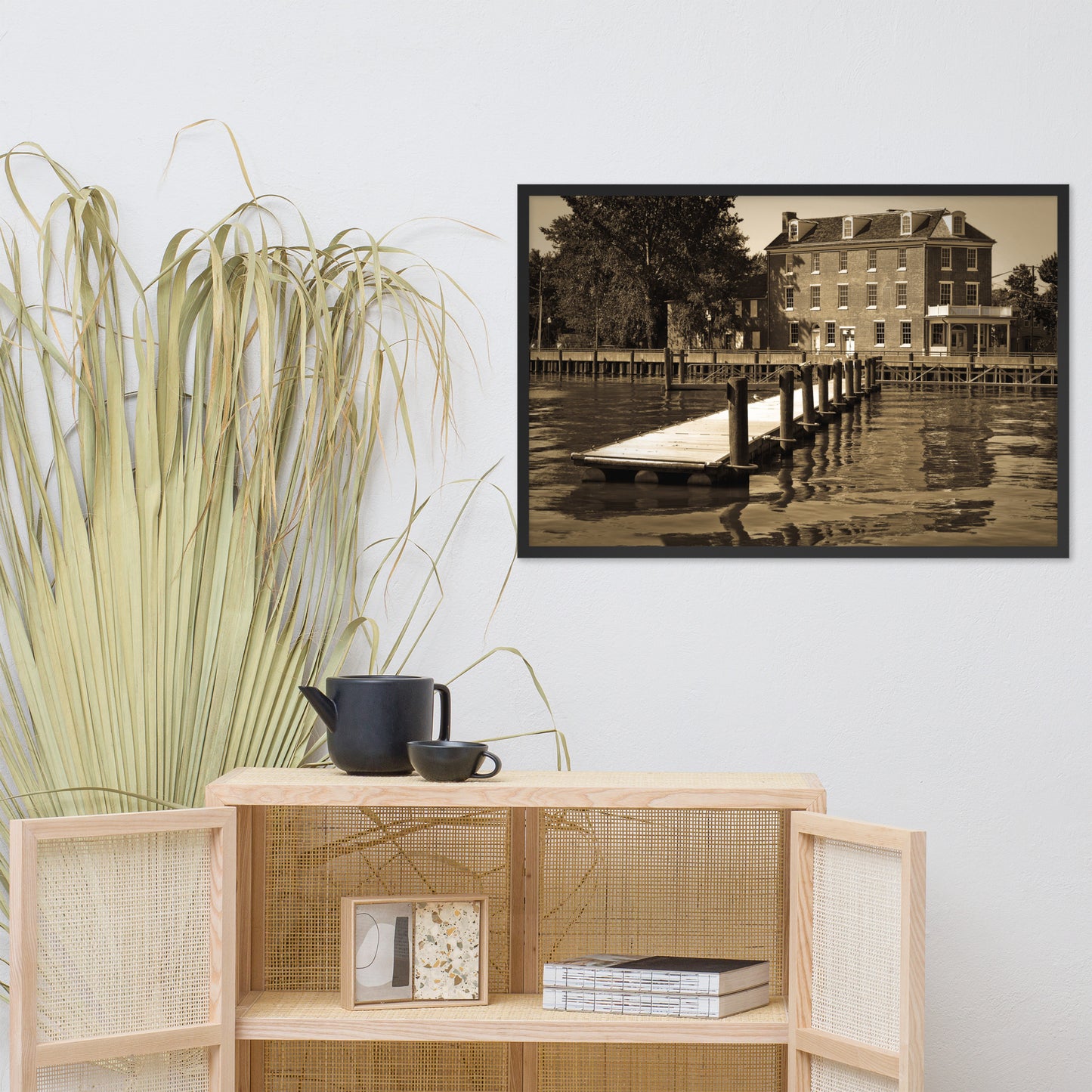 Delaware City Dock Coastal Landscape Framed Photo Wall Art Prints
