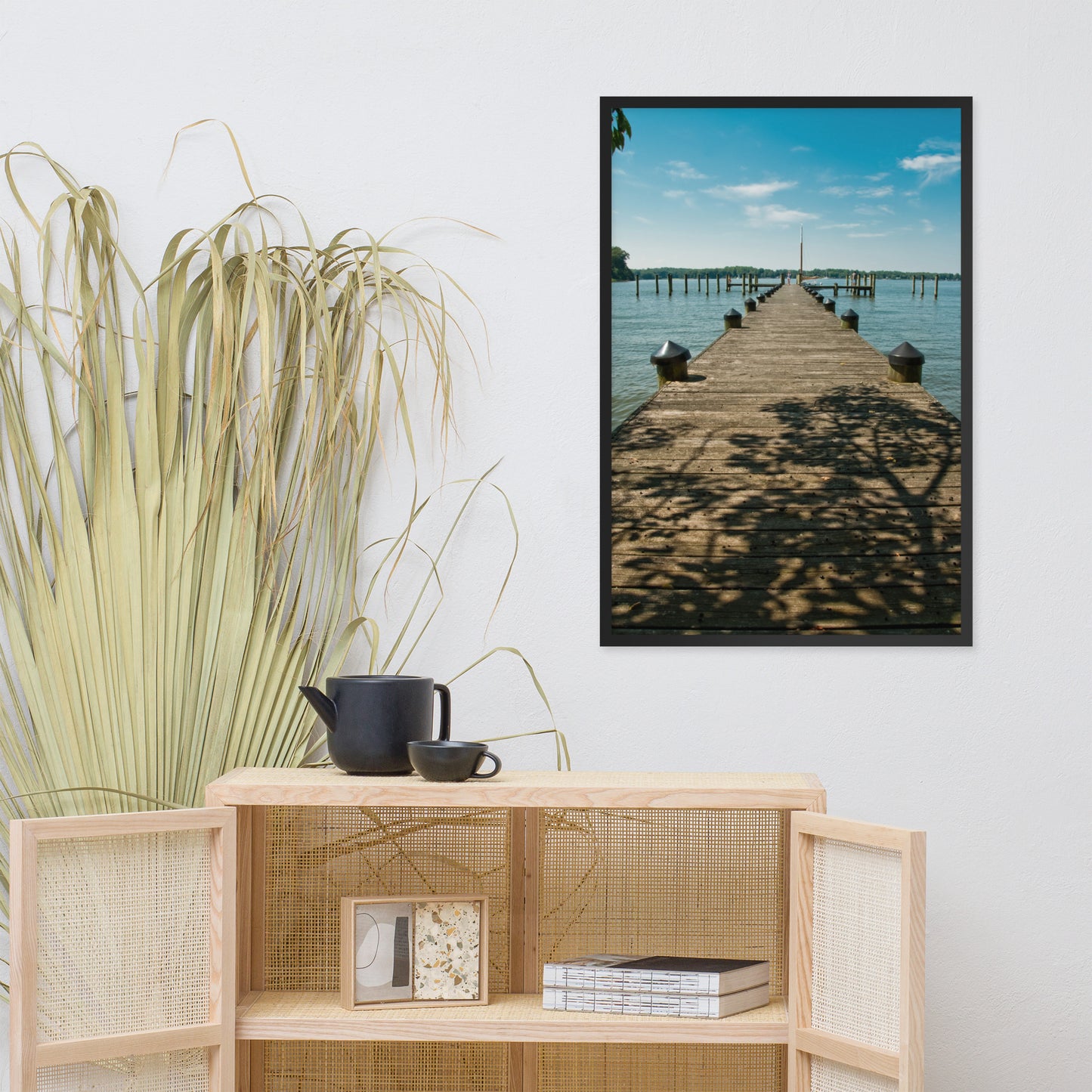 Endless Dock Coastal Landscape Framed Photo Wall Art Prints