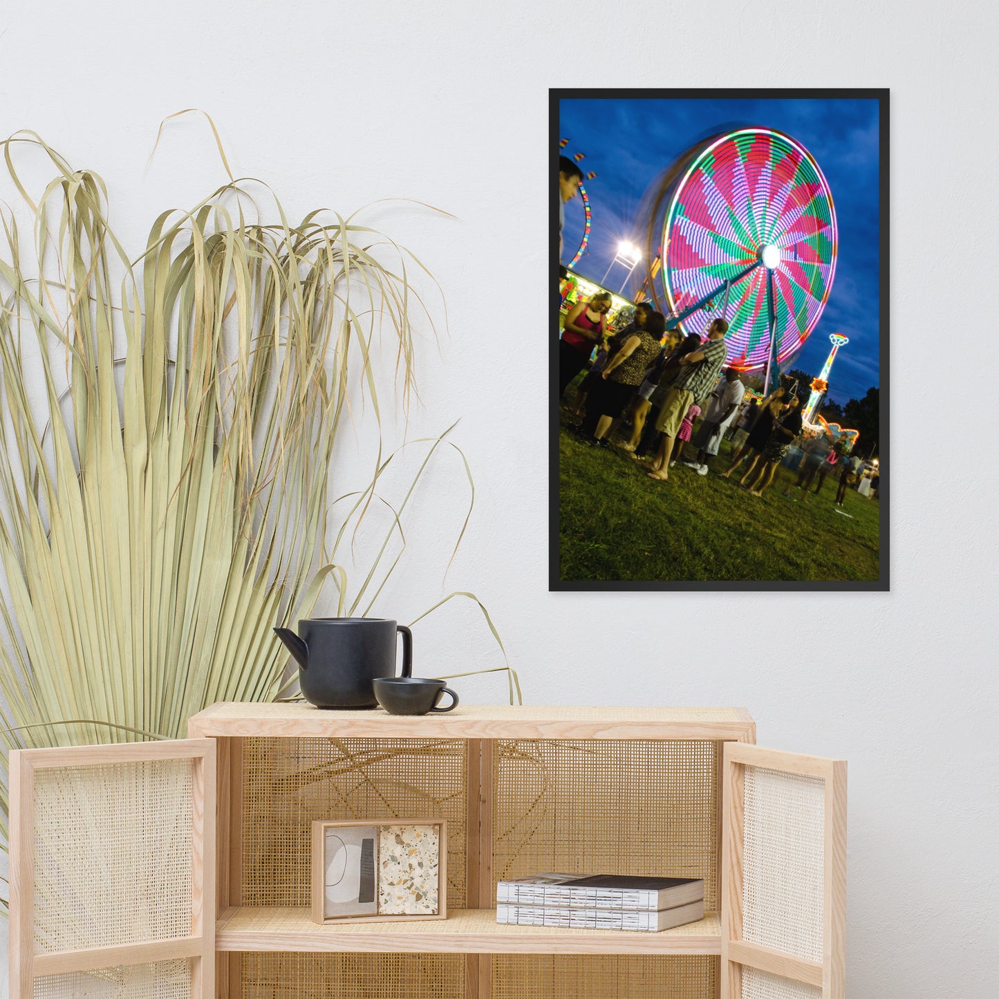 Ferris Wheel 1 Urban Landscape Photo Framed Wall Art Print