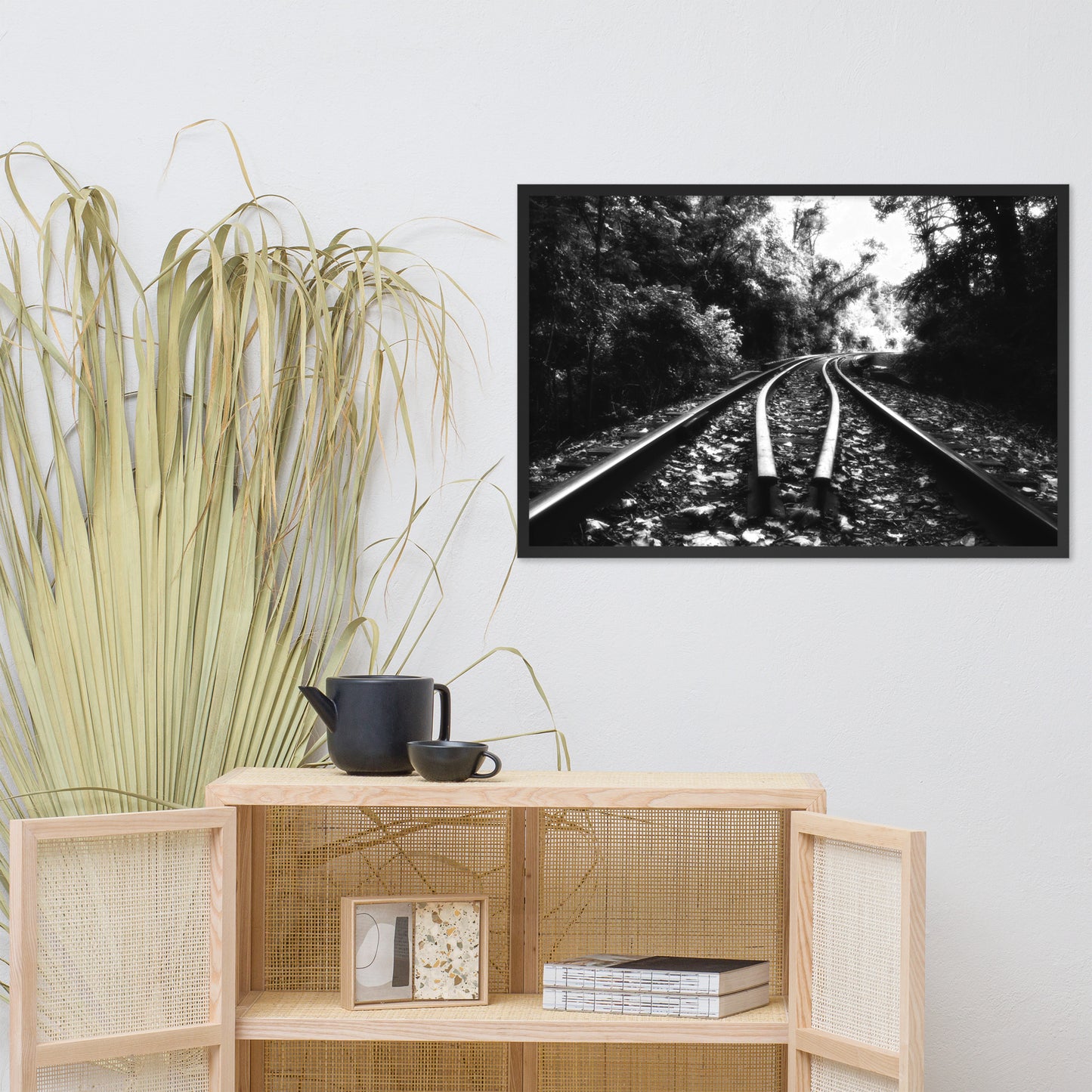 Lead Me into the Light in Black and White Framed Photo Paper Wall Art Prints