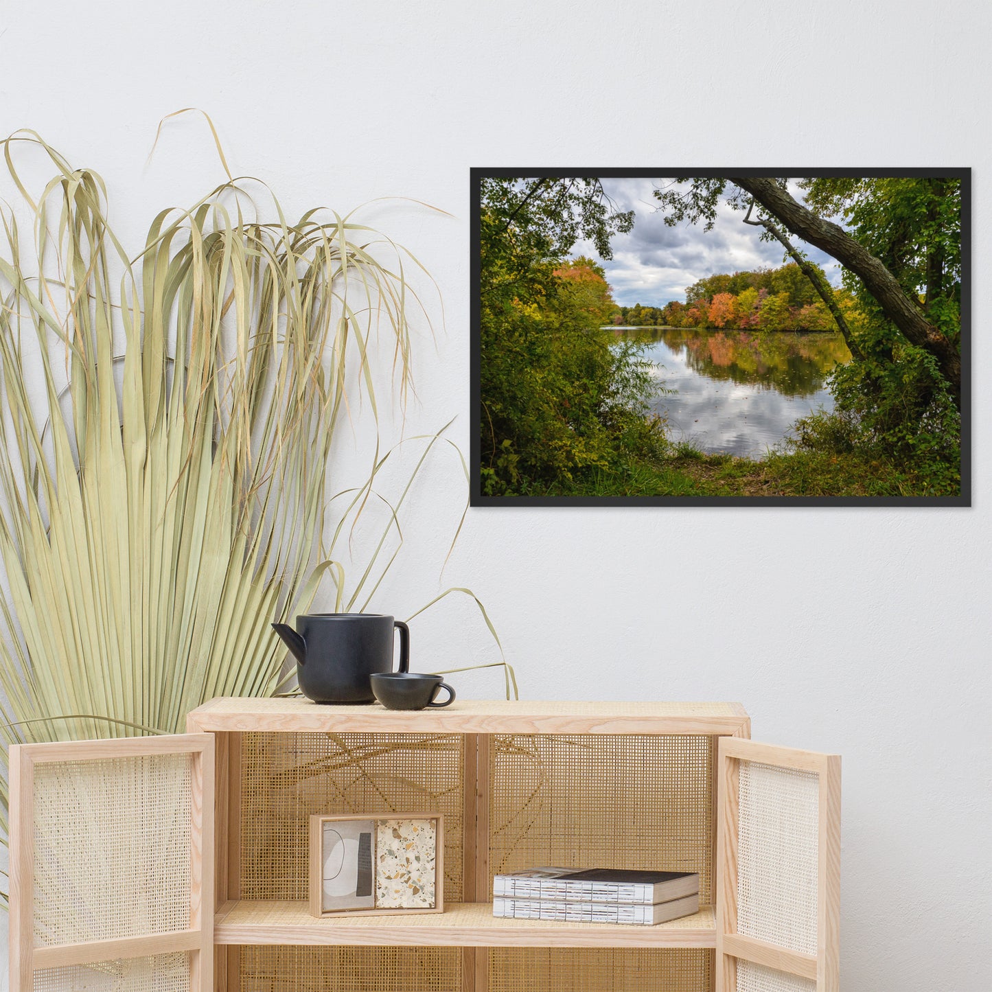Lost In Autumn Color Landscape Framed Photo Paper Wall Art Prints