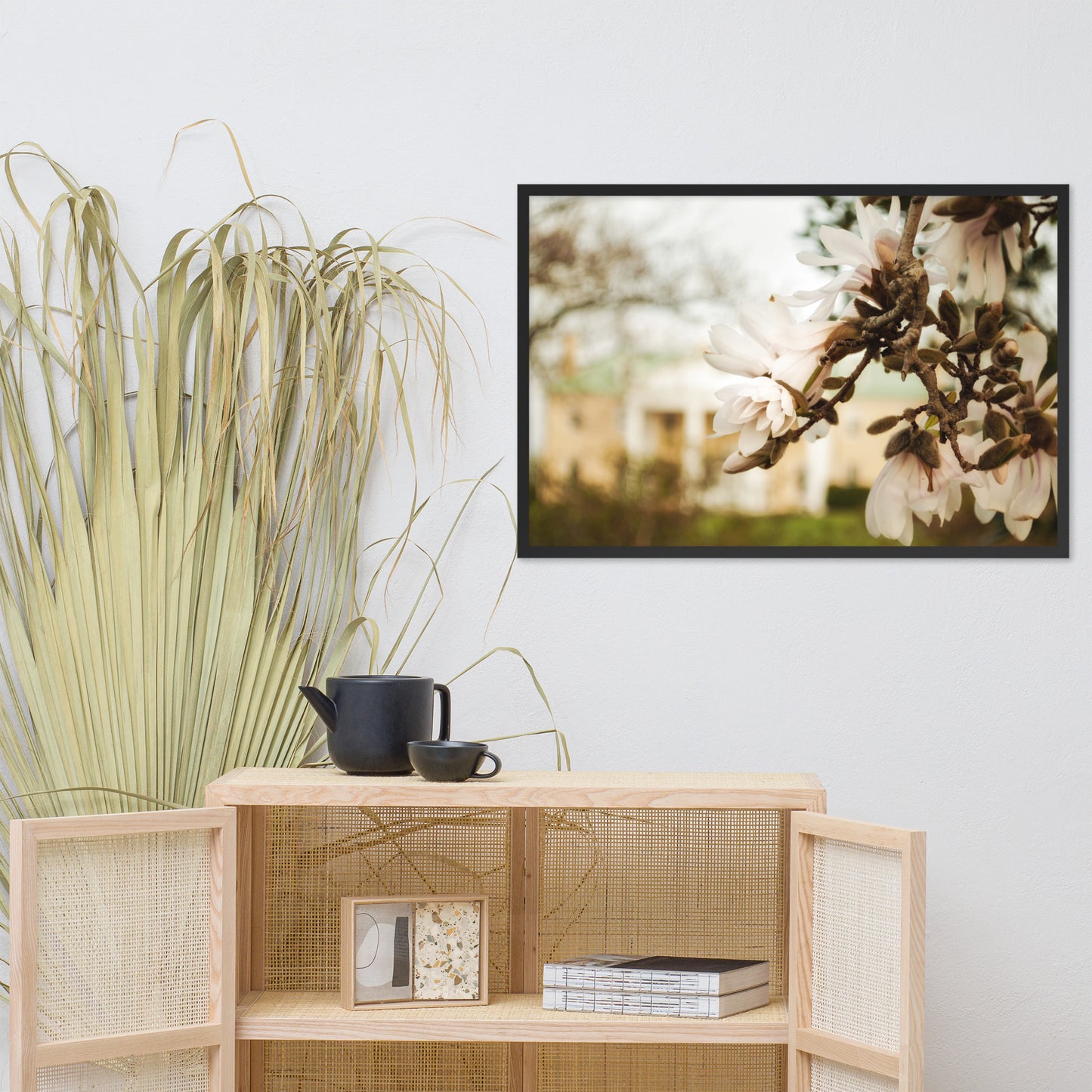 Bellevue Mansion Floral Nature Photo Framed Wall Art Print