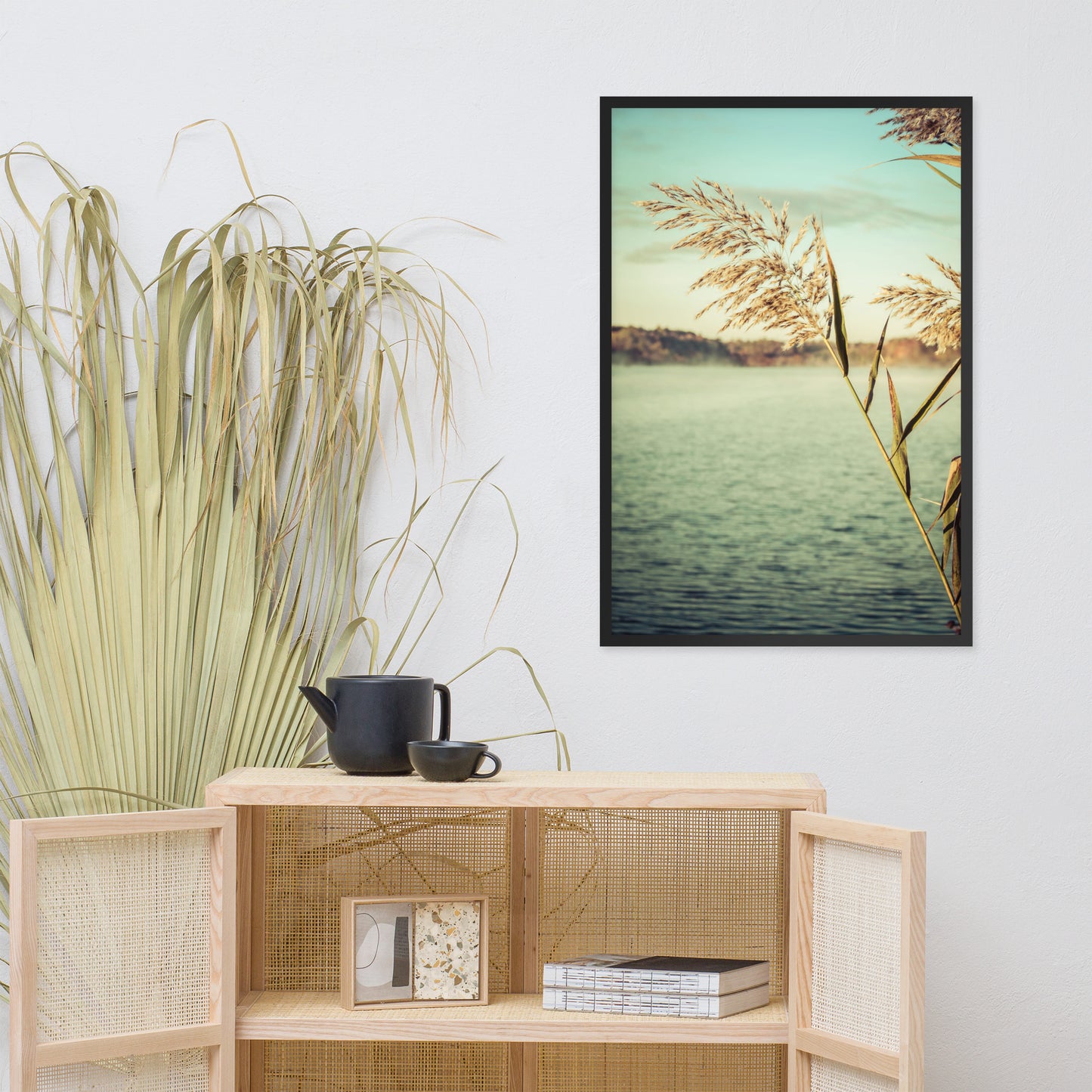 Golden Dreams Botanical Nature Photo Framed Wall Art Print