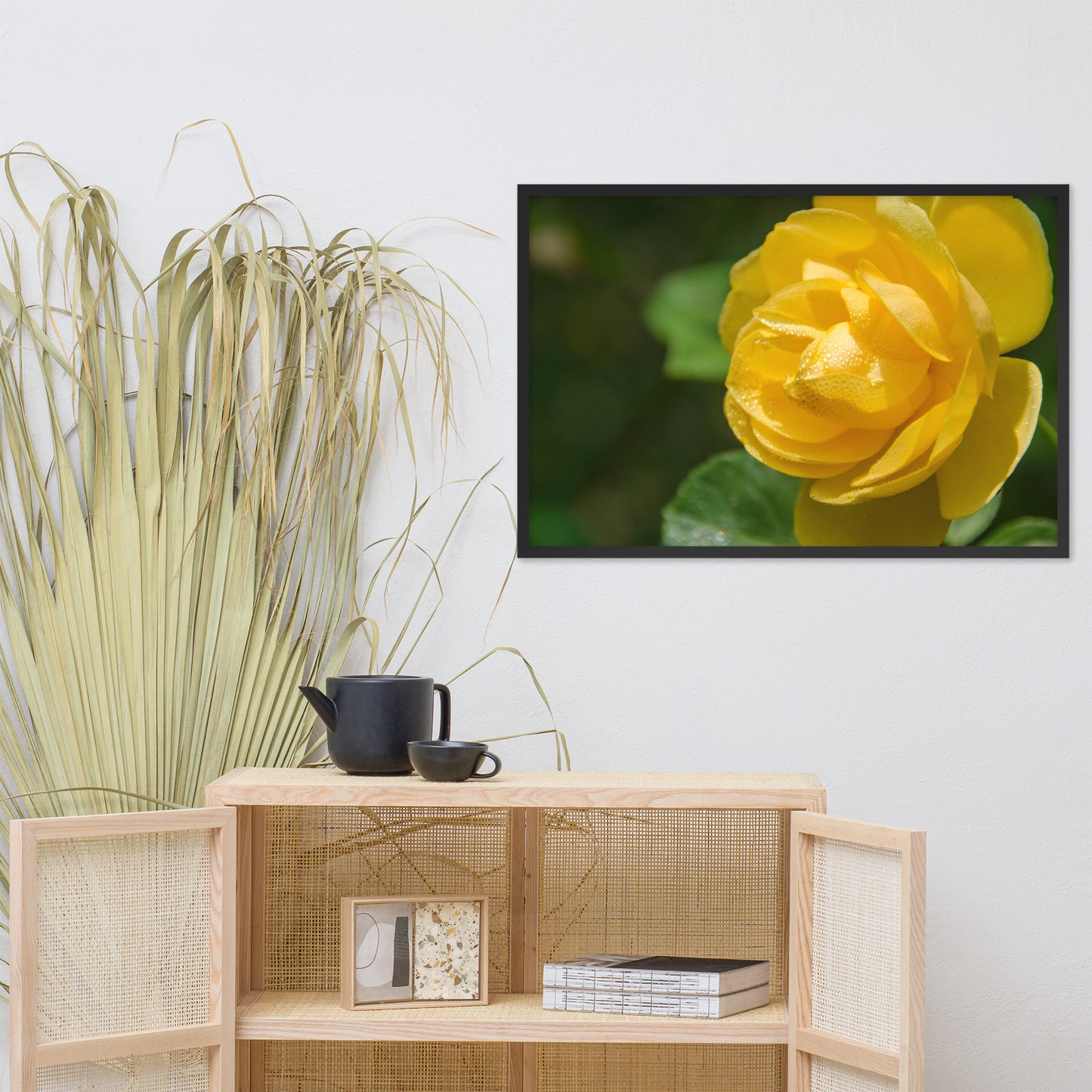 Friendship Rose Floral Nature Photo Framed Wall Art Print