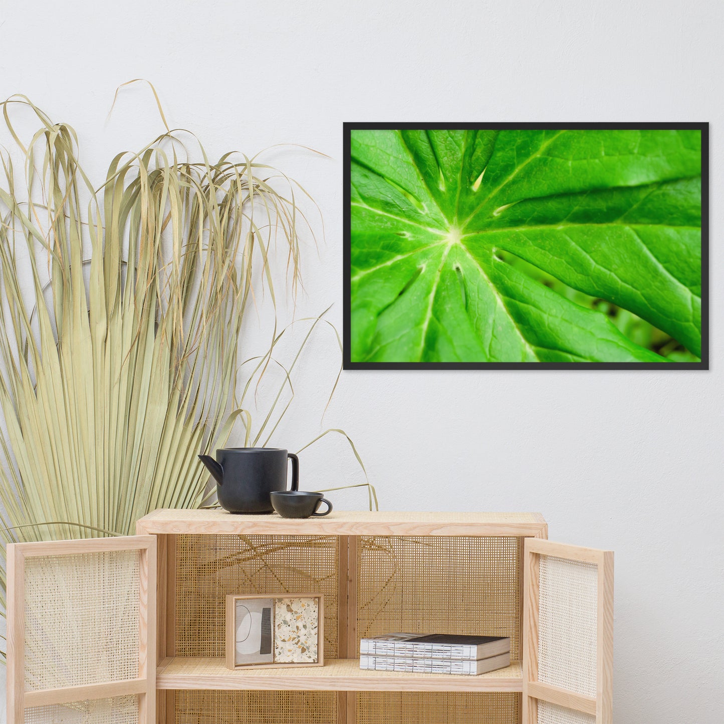 Peaceful Greenery Botanical Nature Photo Framed Wall Art Print