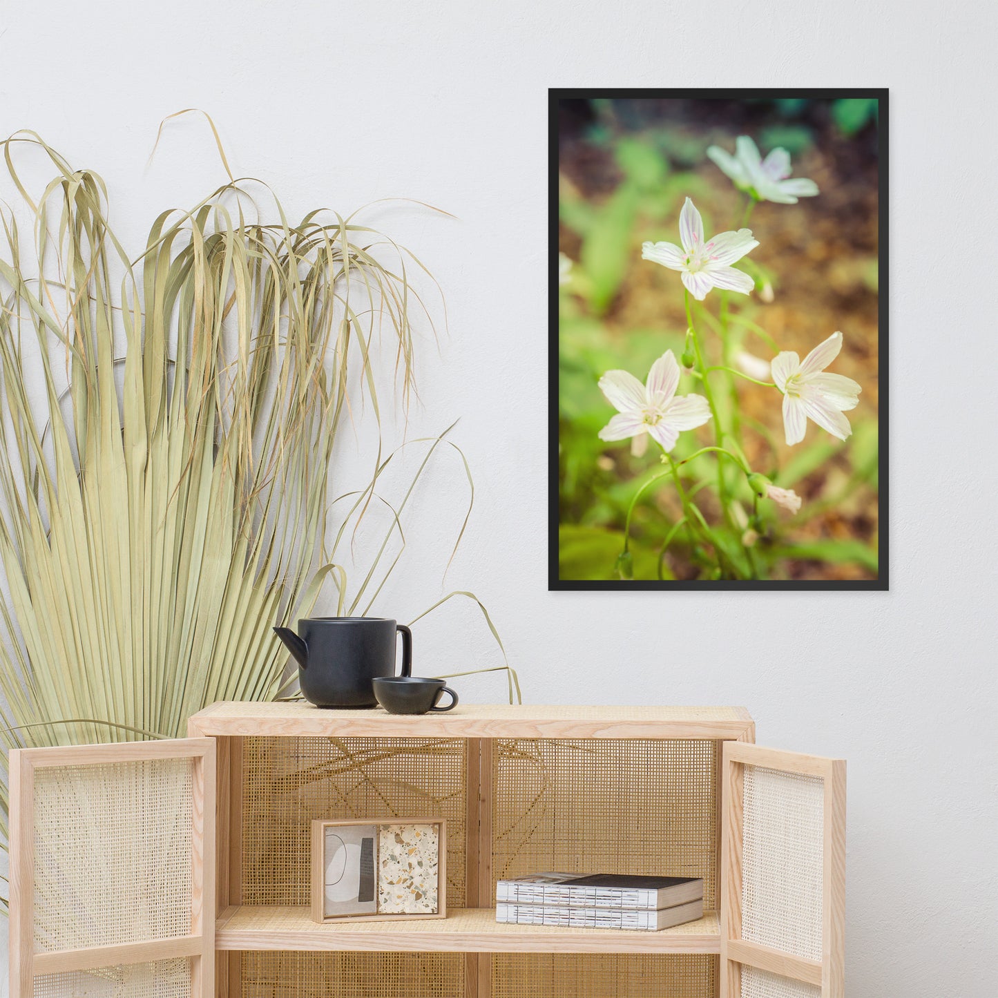 Tranquil Carolina Spring Beauty Floral Nature Photo Framed Wall Art Print