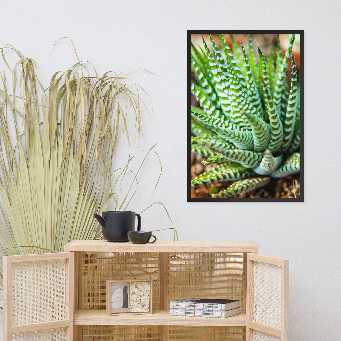Succulent 2 Botanical Nature Photo Framed Wall Art Print