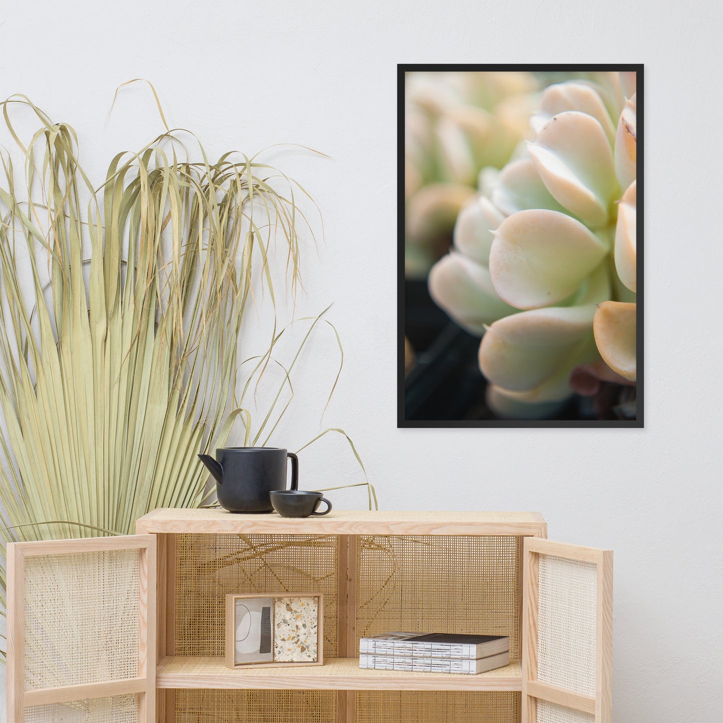 Succulent 4 Botanical Nature Photo Framed Wall Art Print