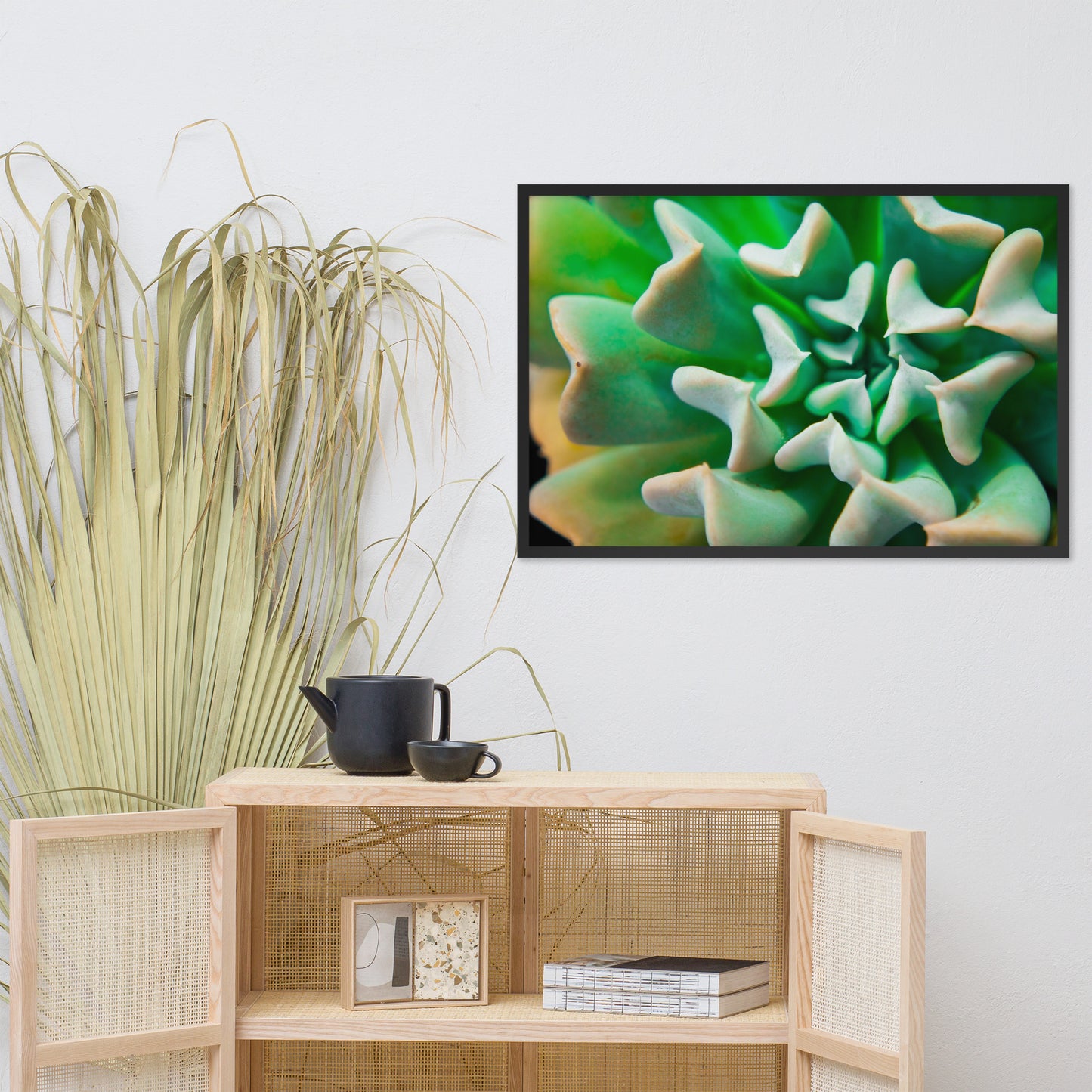 Succulent Botanical Nature Photo Framed Wall Art Print