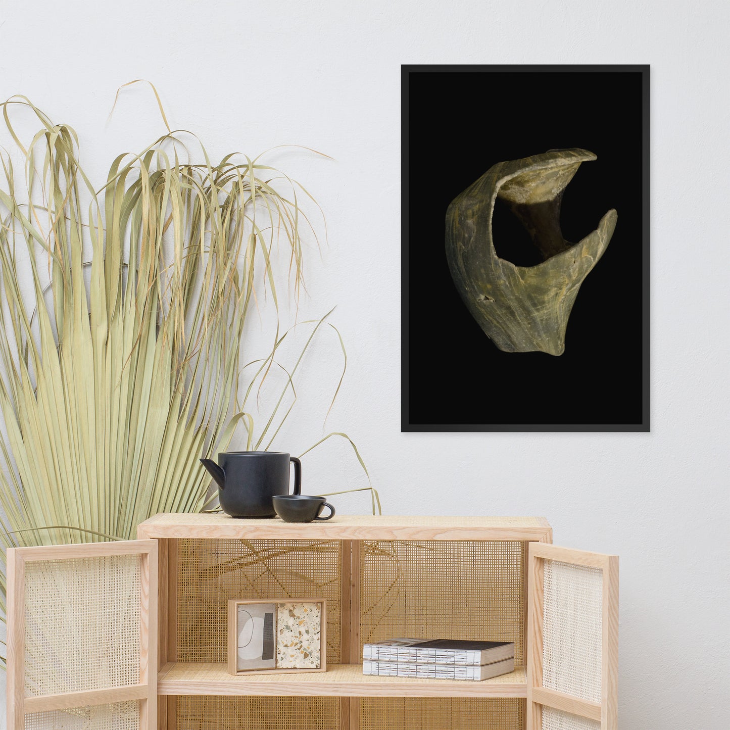 State of Erosion Image 5 Whelk Shell Coastal Nature Photo Framed Wall Art Print