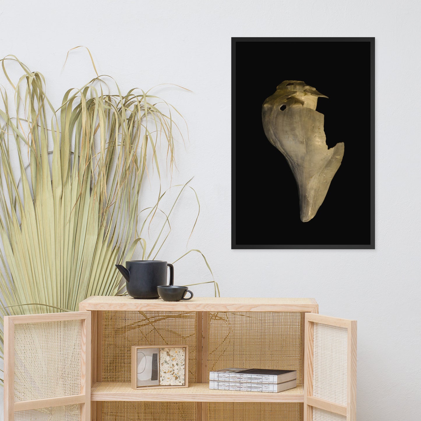 States of Erosion Image 7 Whelk Shell Coastal Nature Photo Framed Wall Art Print