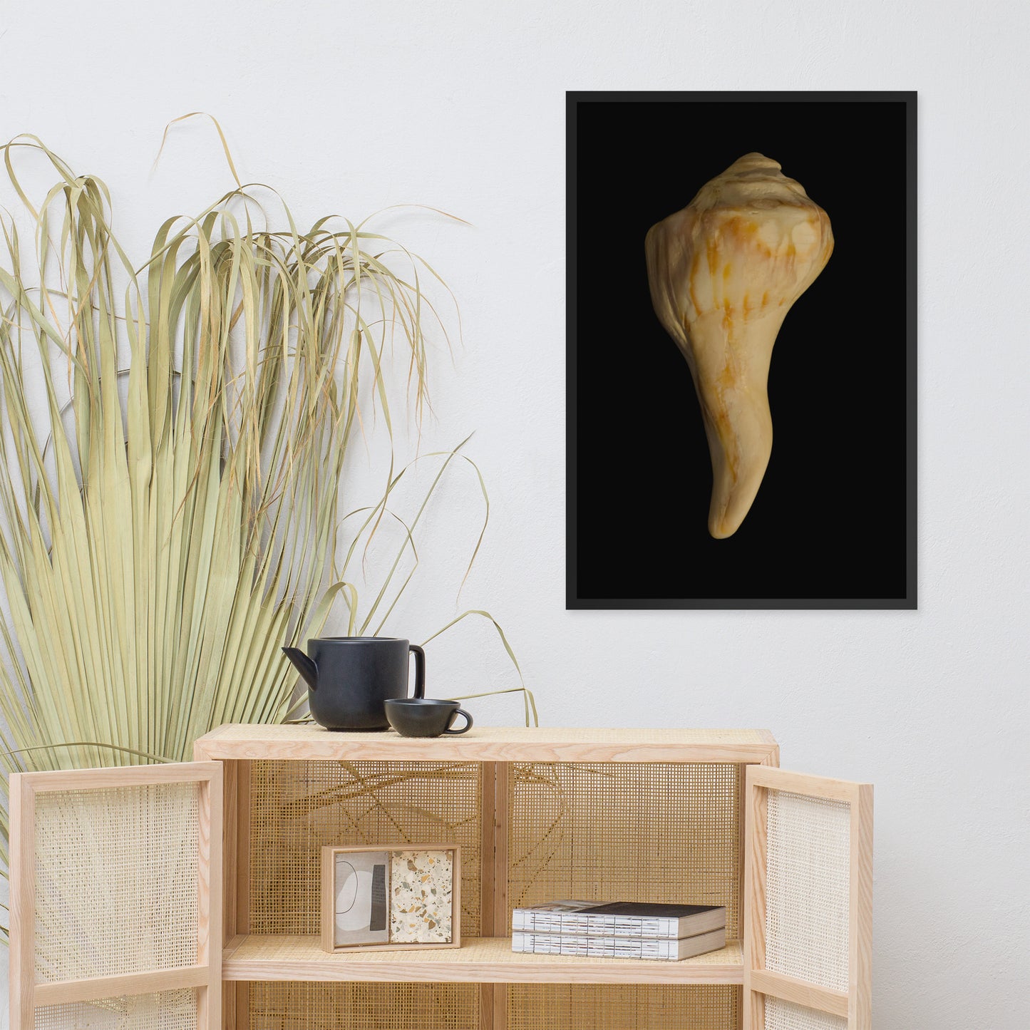 States of Erosion Image 9 Whelk Shell Coastal Nature Photo Framed Wall Art Print