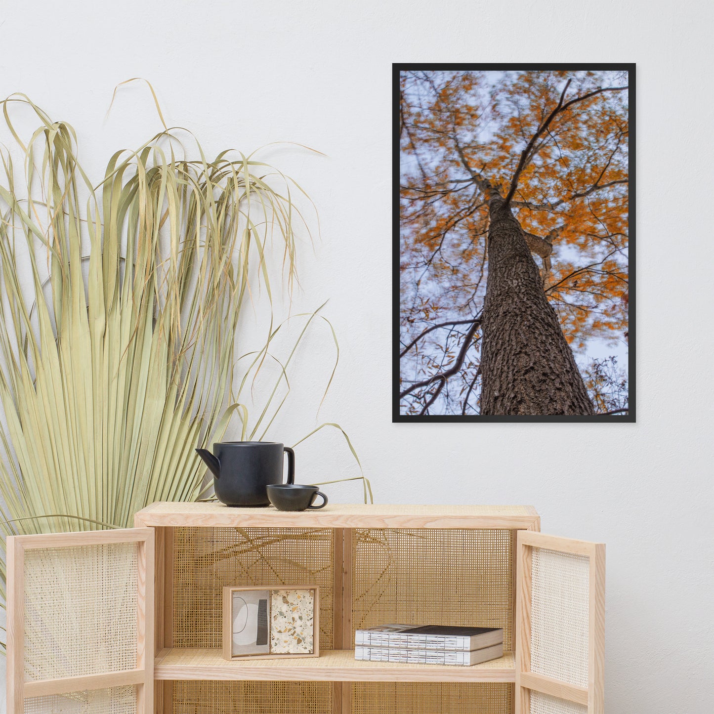 Wind in the Trees Botanical Nature Photo Framed Wall Art Print