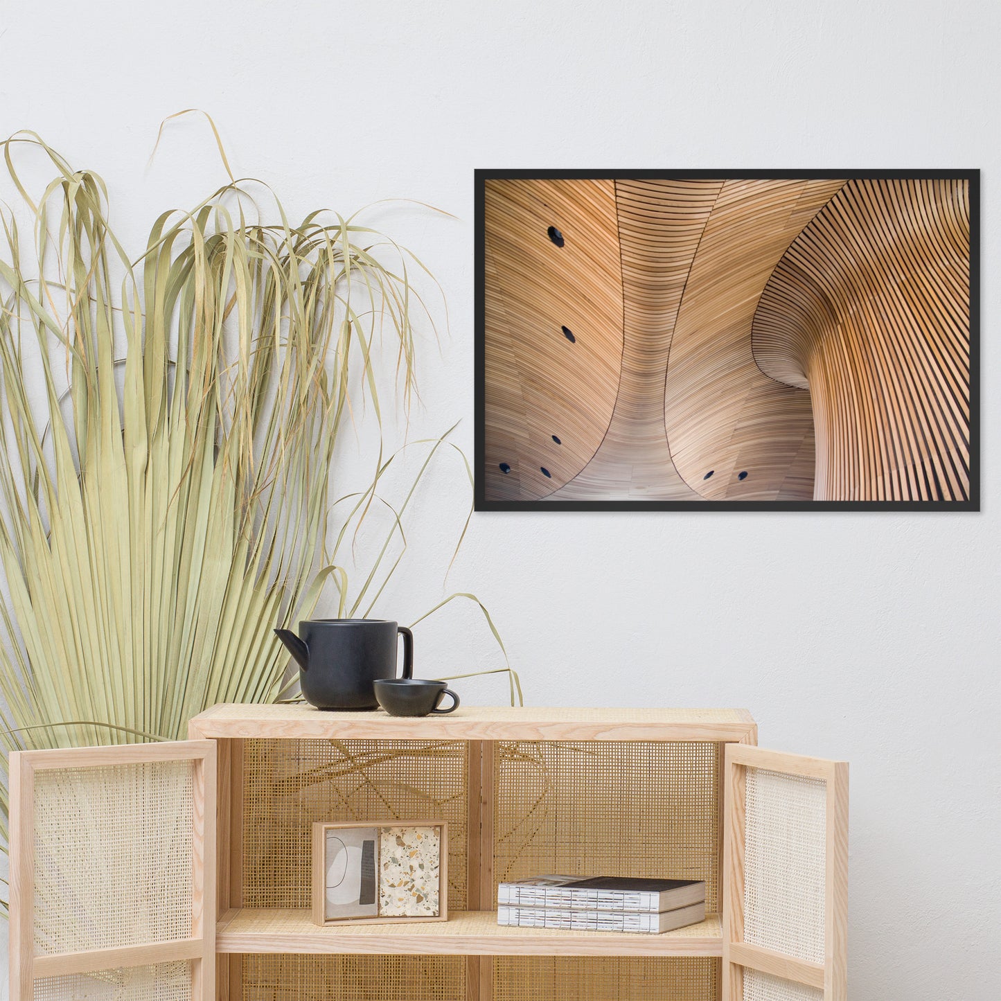 Arboreal Rhythm Architectural Photograph Framed Wall Art Print