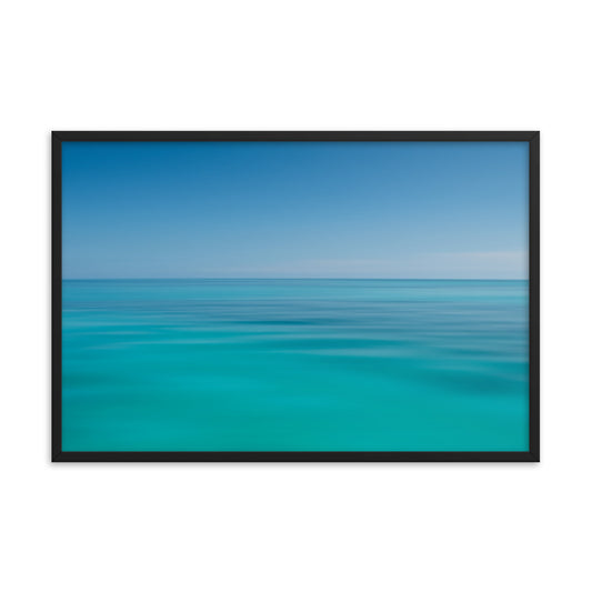 Colors of the Tropical Sea Abstract Coastal Landscape Photo Framed Wall Art Print