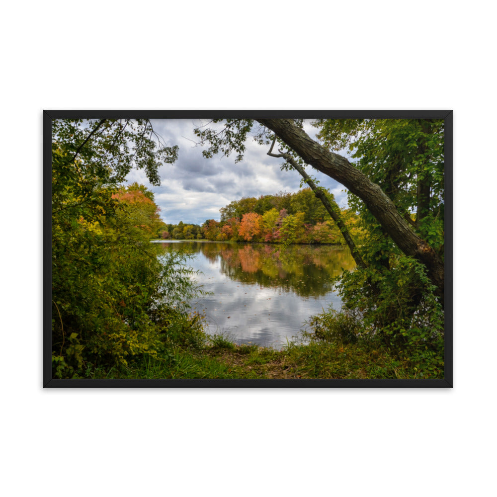 Lost In Autumn Color Landscape Framed Photo Paper Wall Art Prints