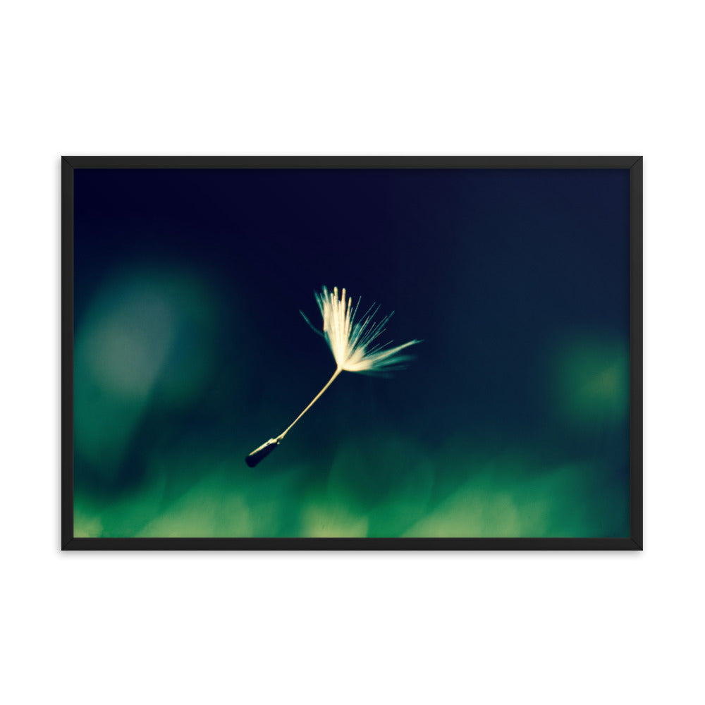 Blowing in the Wind Botanical Nature Photo Framed Wall Art Print