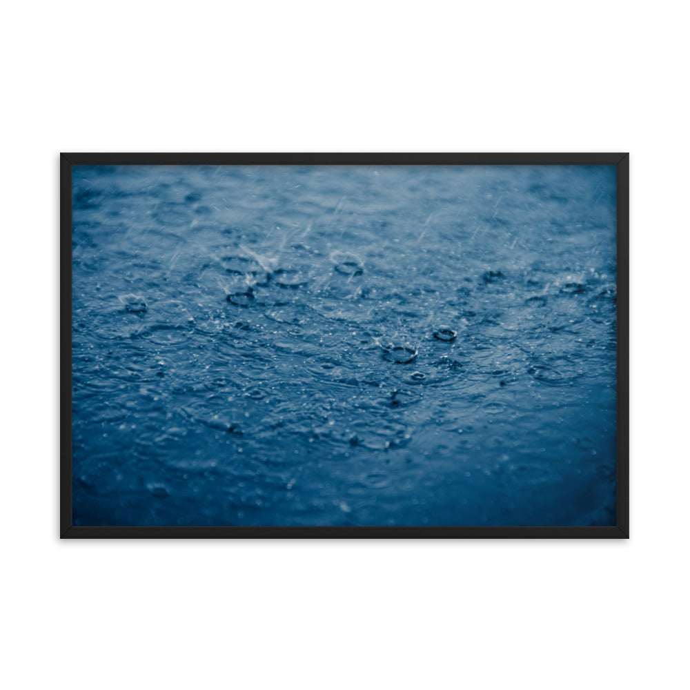 Let it Rain Nature Photo Framed Wall Art Print