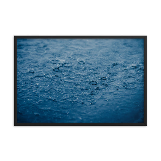 Let it Rain Nature Photo Framed Wall Art Print