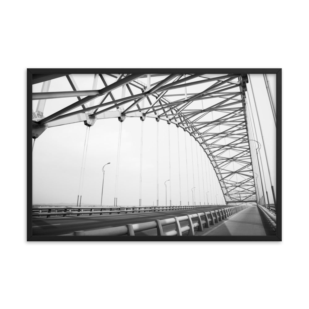 Ethereal Crossing Architectural Photograph Framed Wall Art Print