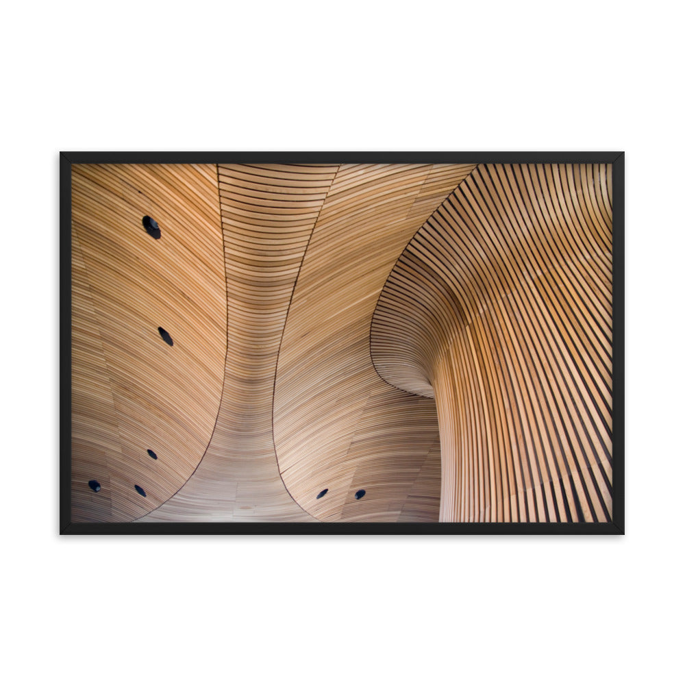 Arboreal Rhythm Architectural Photograph Framed Wall Art Print