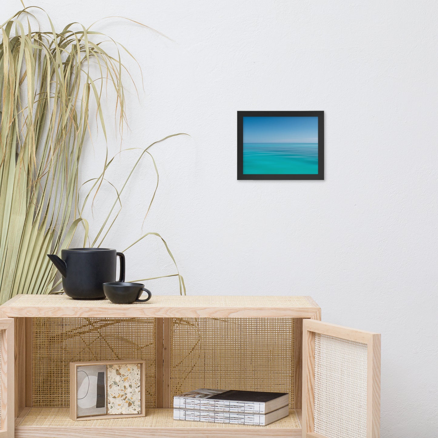 Colors of the Tropical Sea Abstract Coastal Landscape Photo Framed Wall Art Print
