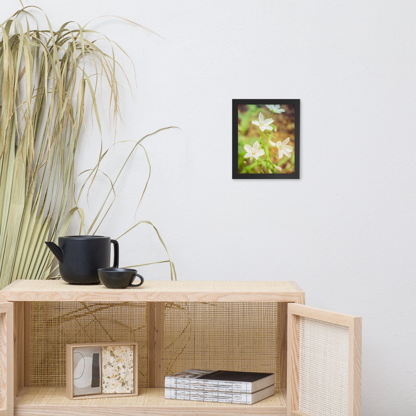 Tranquil Carolina Spring Beauty Floral Nature Photo Framed Wall Art Print