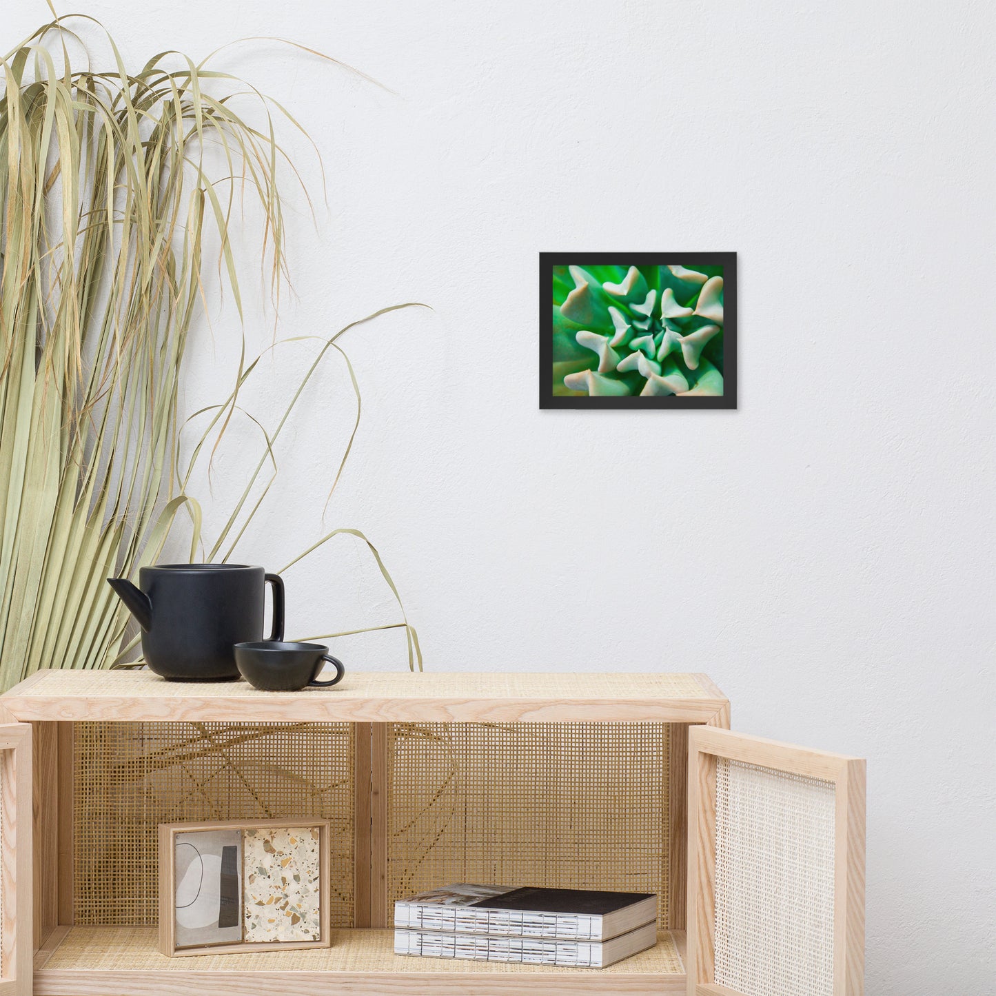 Succulent Botanical Nature Photo Framed Wall Art Print