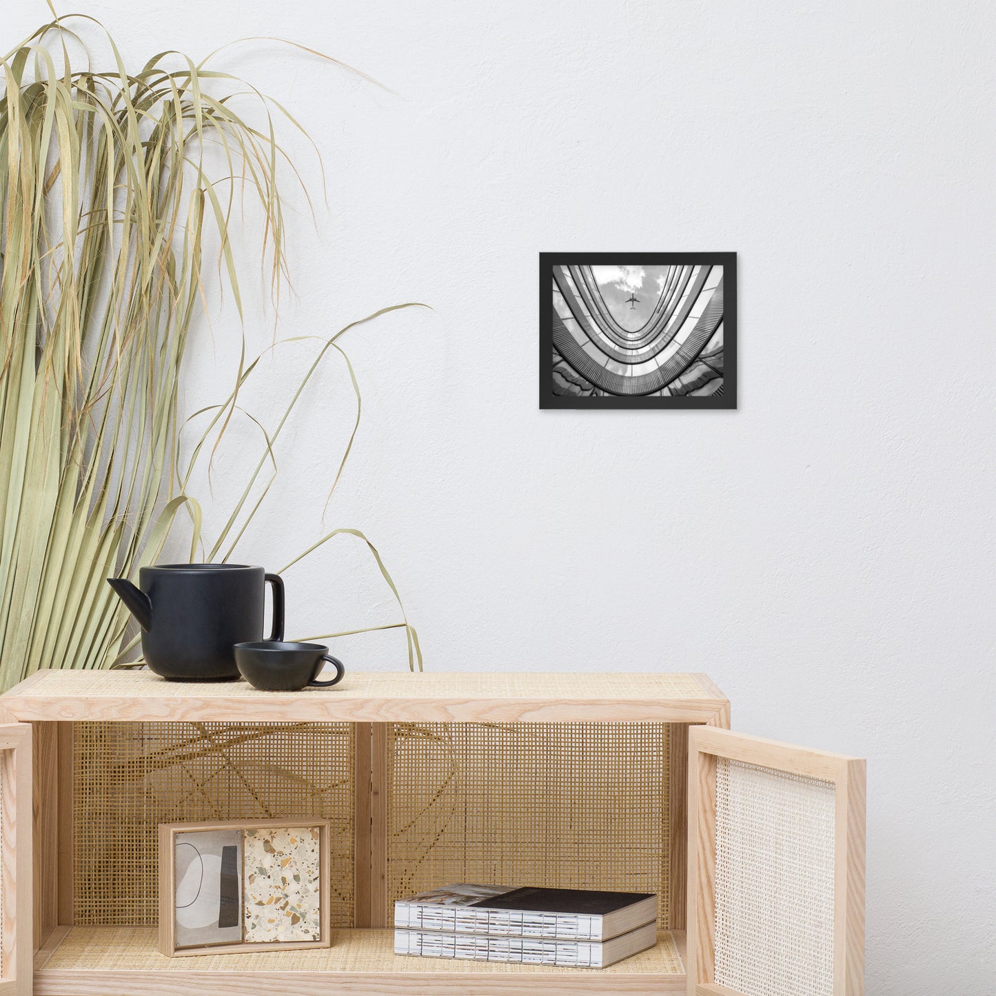 Urban Intersections in the Sky Architectural Photograph Framed Wall Art Print