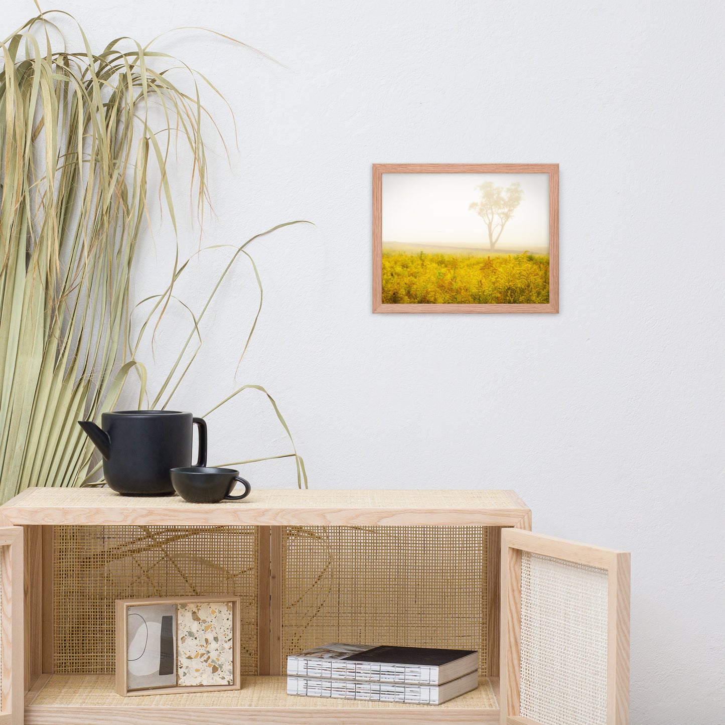 Dreams of Goldenrod and Fog Landscape Framed Photo Wall Art Prints