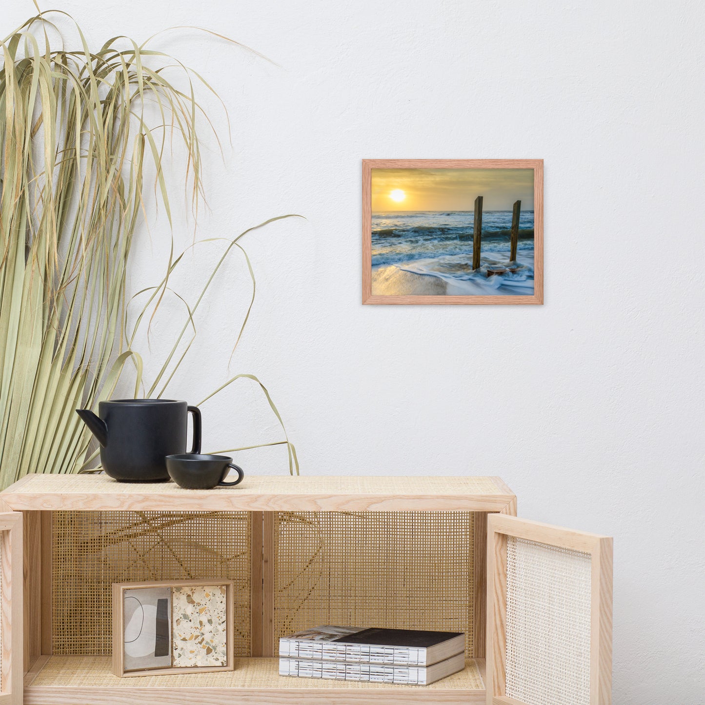 Kissed by the Sea Coastal Landscape Framed Photo Paper Wall Art Prints