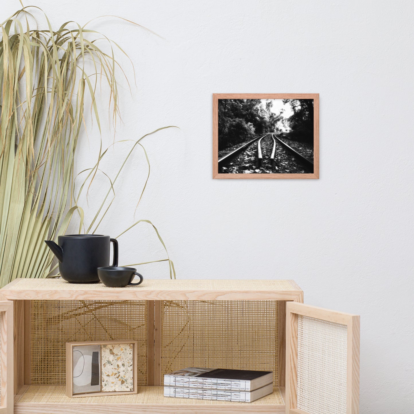 Lead Me into the Light in Black and White Framed Photo Paper Wall Art Prints