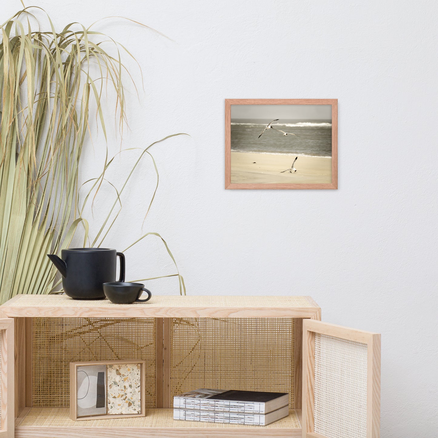 Life at the Shore Coastal Landscape Photo Framed Wall Art Print