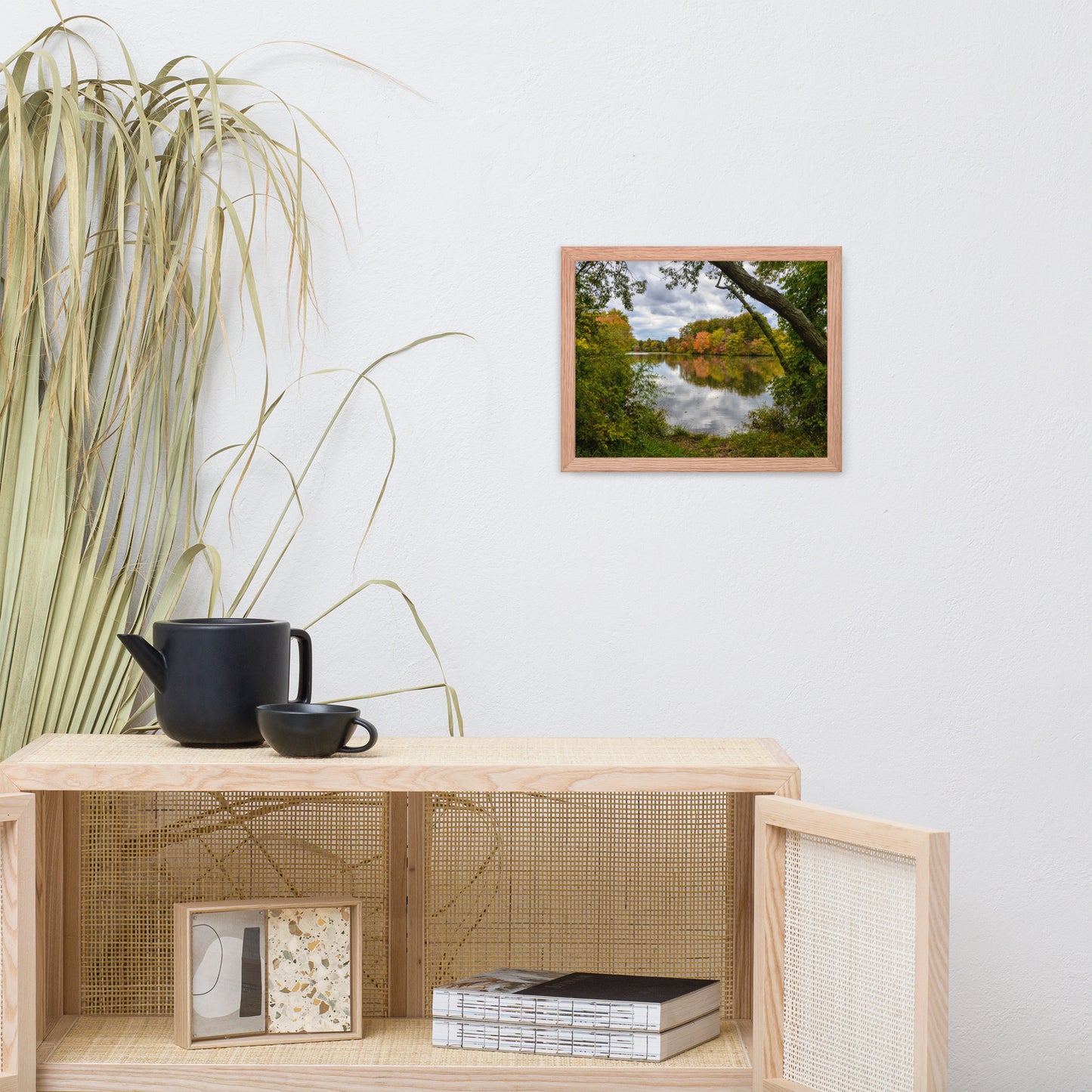 Lost In Autumn Color Landscape Framed Photo Paper Wall Art Prints