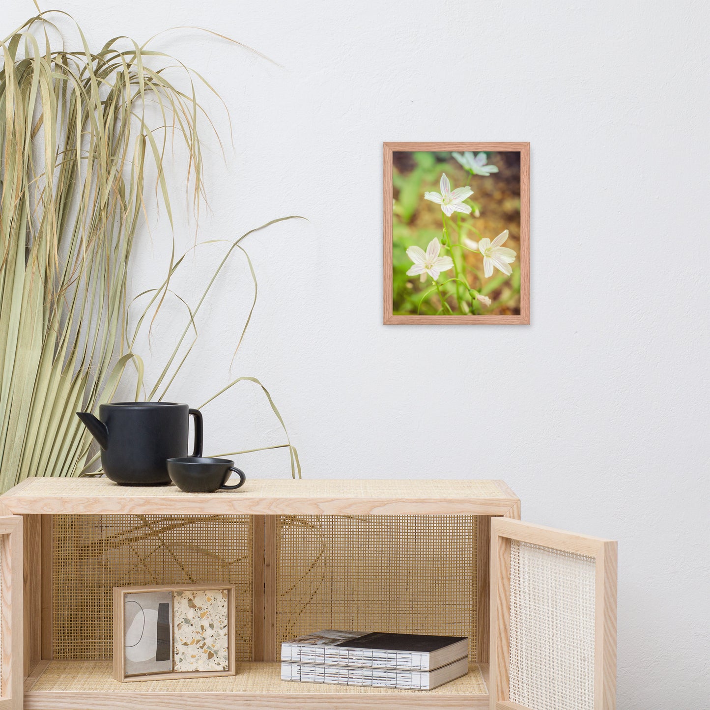 Tranquil Carolina Spring Beauty Floral Nature Photo Framed Wall Art Print