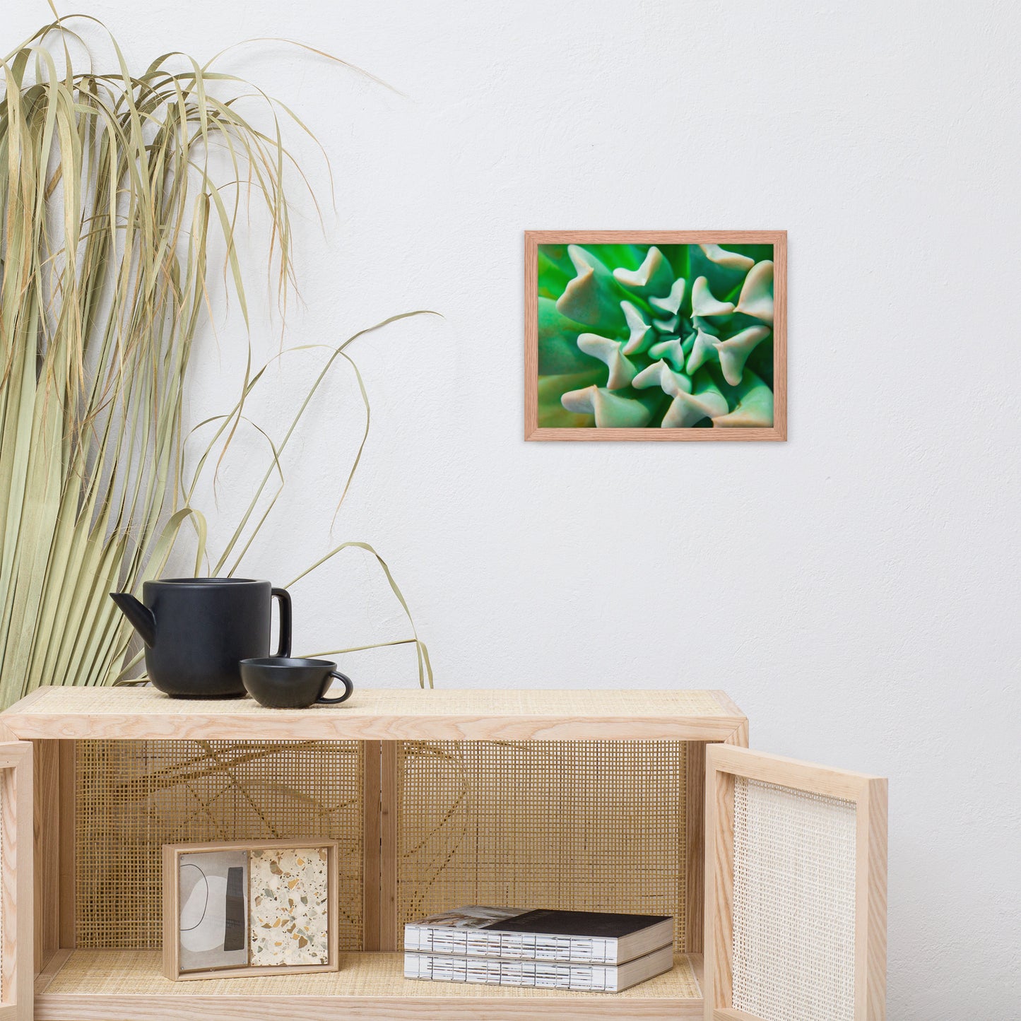 Succulent Botanical Nature Photo Framed Wall Art Print