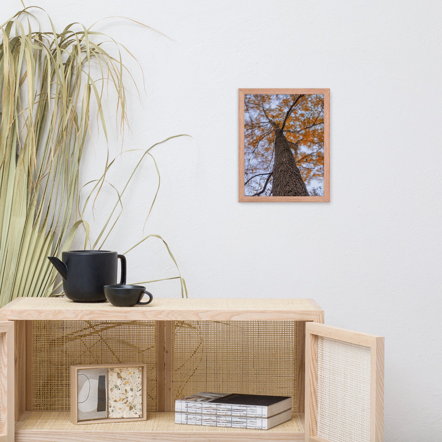 Wind in the Trees Botanical Nature Photo Framed Wall Art Print