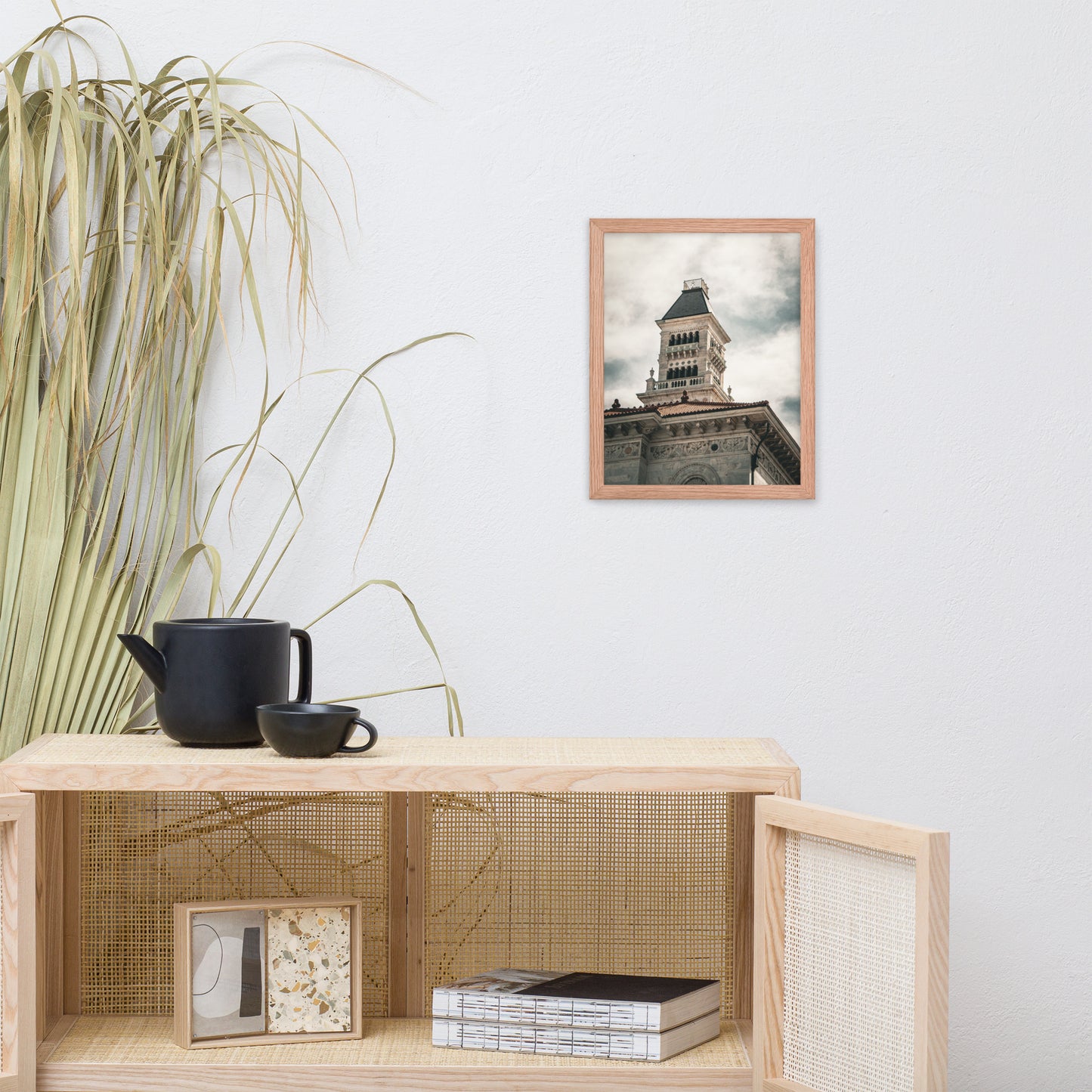 Bell Tower on Tomochichi Federal Building Savannah Ga Framed Wall Art Print