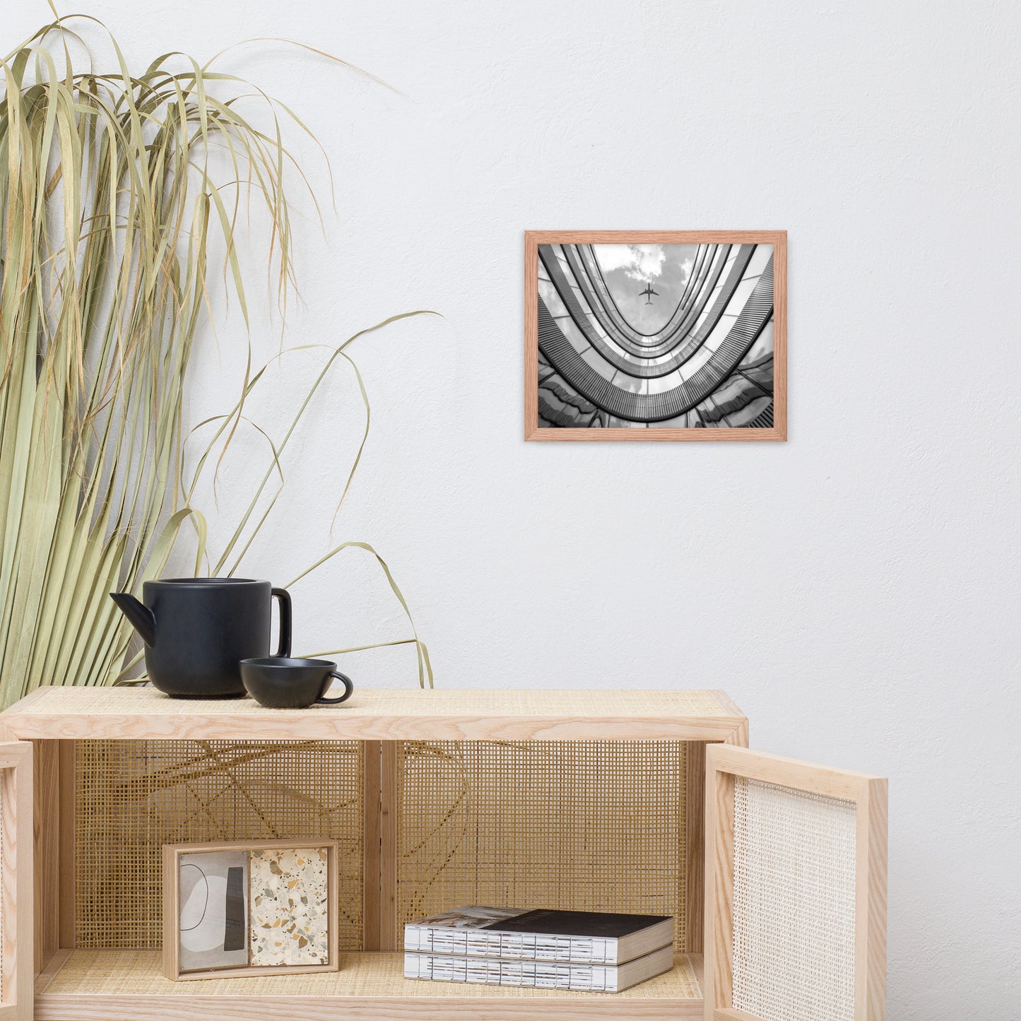 Urban Intersections in the Sky Architectural Photograph Framed Wall Art Print